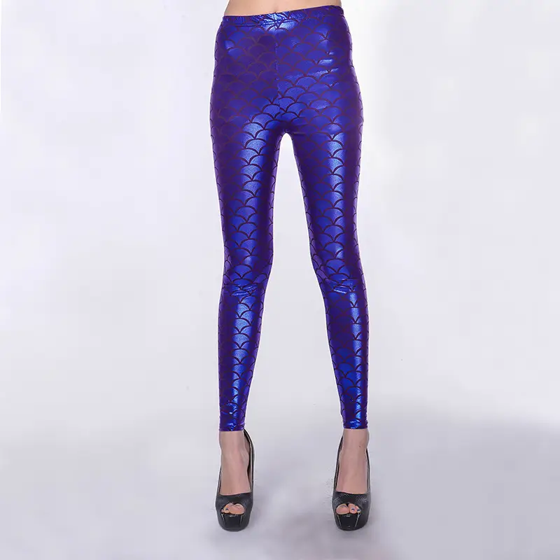 2025 Fish Scale Nine Point Leggings Slimming High Elastic - Image 8