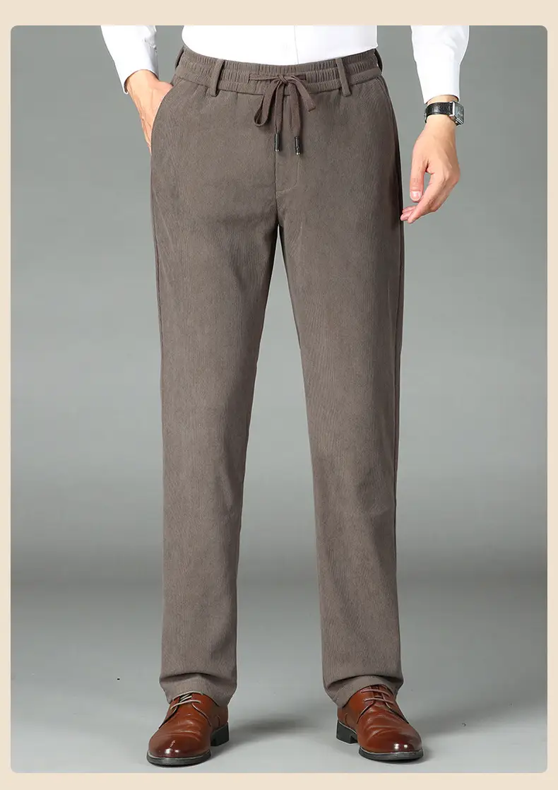 Factory Wholesale Men's Winter Warm Pants Velvet Corduroy — feature 18