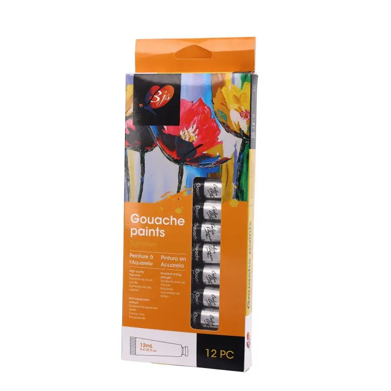 in stock 12 Color 12ml Watercolor Gouache Acrylic Oil Paints suit Beginner DIY Painting Aluminum Tube Pigments