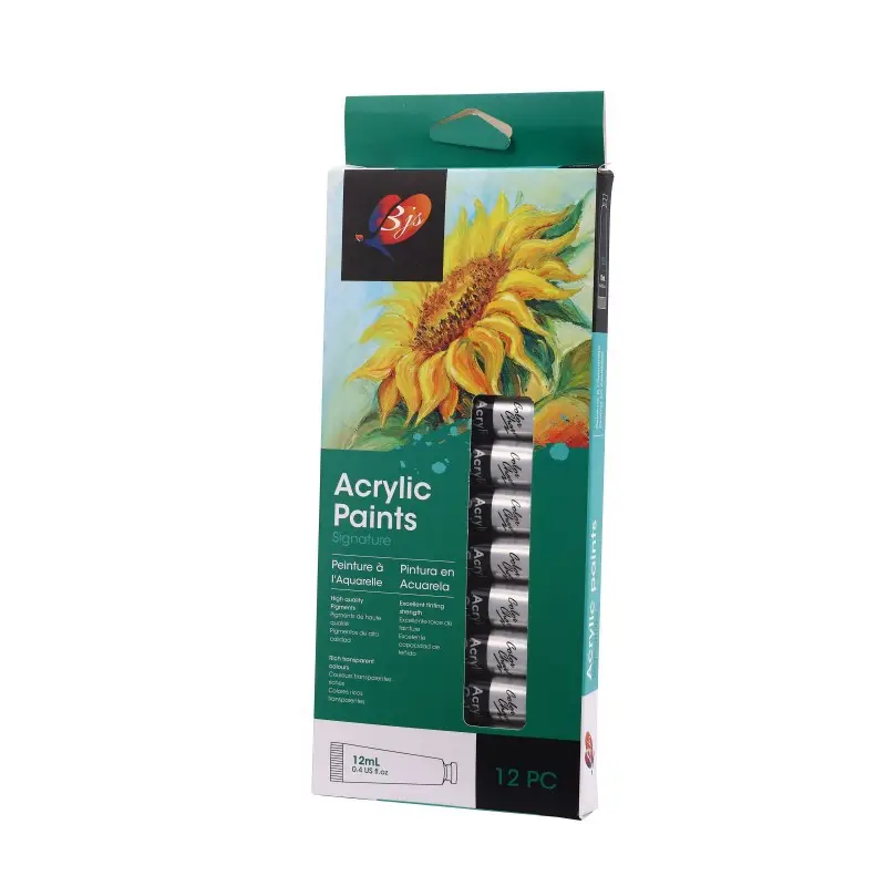 in stock 12 Color 12ml Watercolor Gouache Acrylic Oil Paints suit Beginner DIY Painting Aluminum Tube Pigments