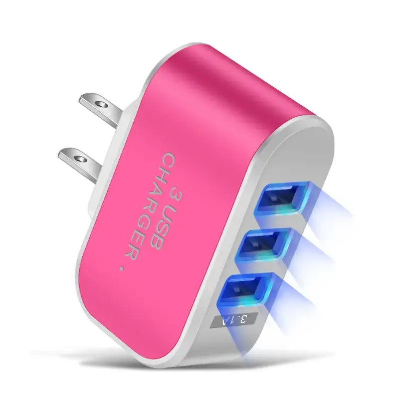 3 Usb Smart Multi-Port USB Charger with LED Light - Image 8