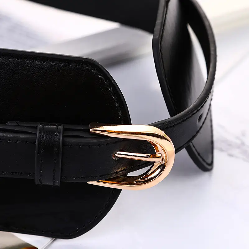 Black Elastic Waist Belt for Women, 1 Pc, Adjustable, Stylish β feature 4