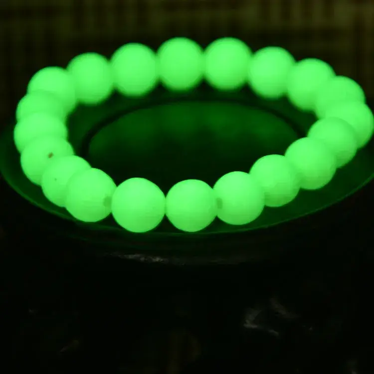 Fluorite Pearl Bracelet Green Ball Design - Image 4