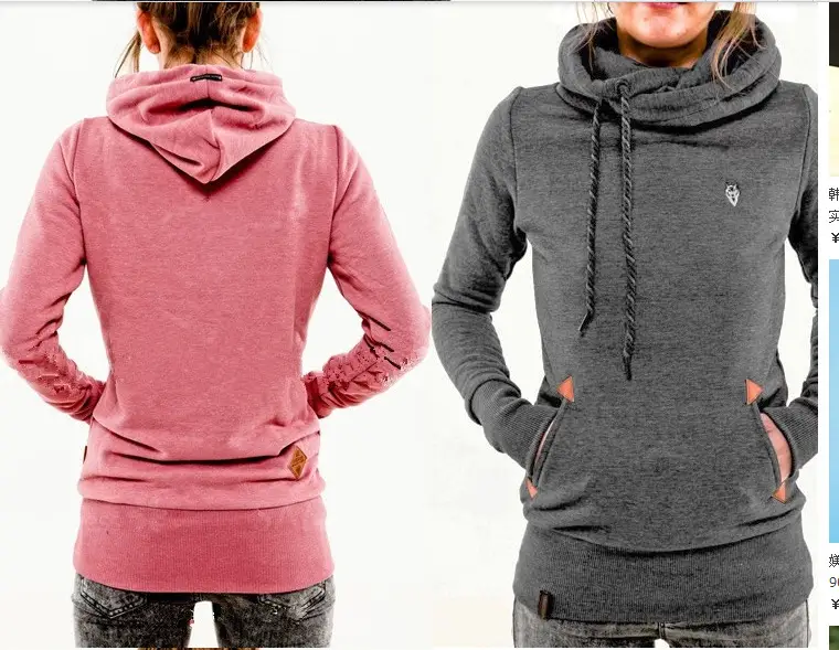 Green Embroidered Hooded Sweatshirt Long Sleeve Pocket