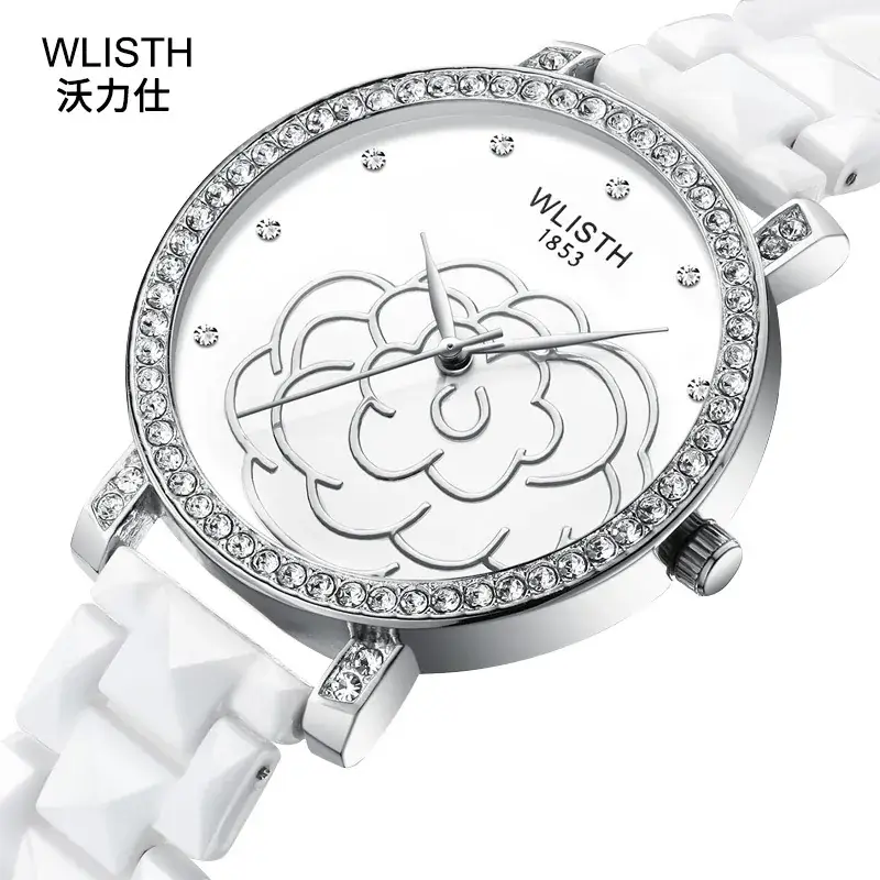 Women's Korean Style Diamond Water Resistant Quartz Watch - Image 5