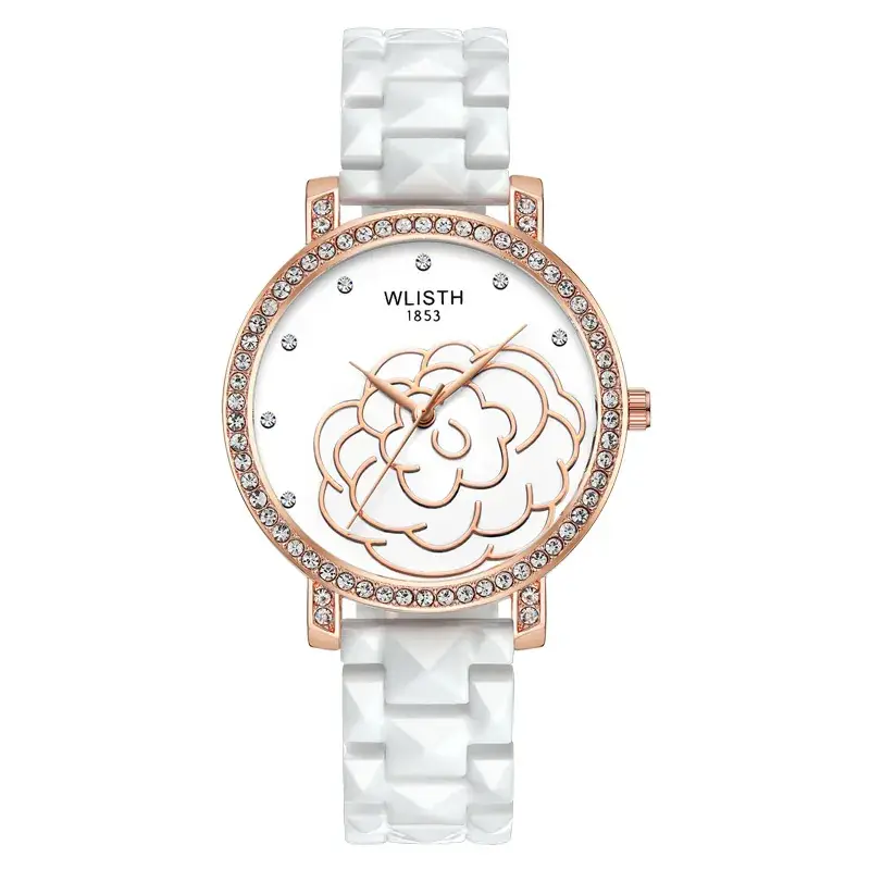 Women's Korean Style Diamond Water Resistant Quartz Watch - Image 8