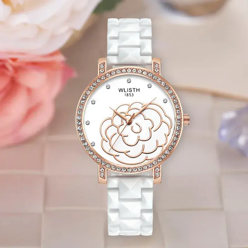 Women's Korean Style Diamond Water Resistant Quartz Watch - Image 2