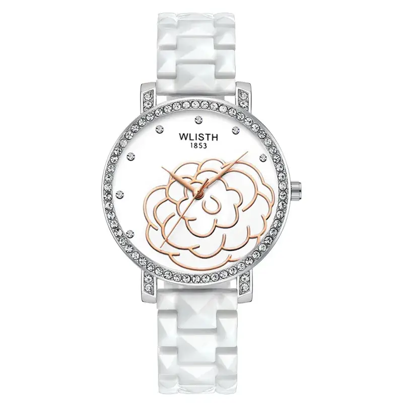 Women's Korean Style Diamond Water Resistant Quartz Watch - Image 3