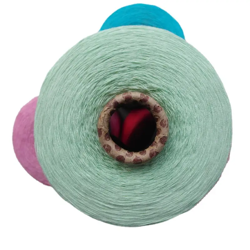16S/1 Colored Ice Silk Yarn Viscose Clothing Fabric Hand-Woven Sewing Thread Wholesale Colored Dot Yarn