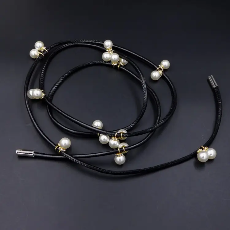 Pearl Belt with Fur Decoration for Women — feature 3
