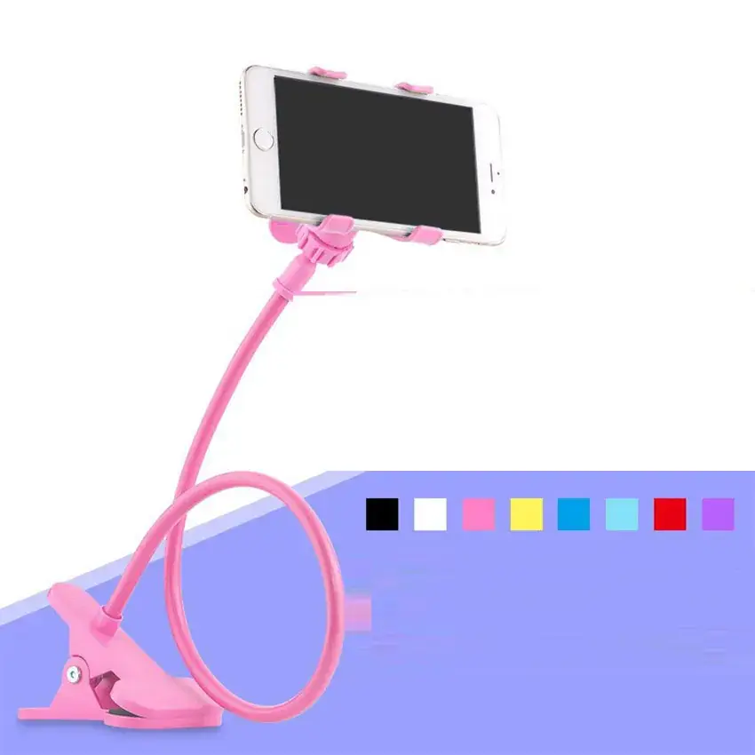 Cross-Country Lazy Phone Bracket Plastic Double Clip Metal Bolt Rotating Creative Bedside Desktop Universal - Image 9