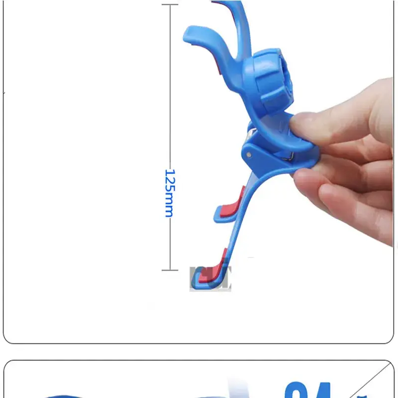 Cross-Country Lazy Phone Bracket Plastic Double Clip Metal Bolt Rotating Creative Bedside Desktop Universal - Image 10