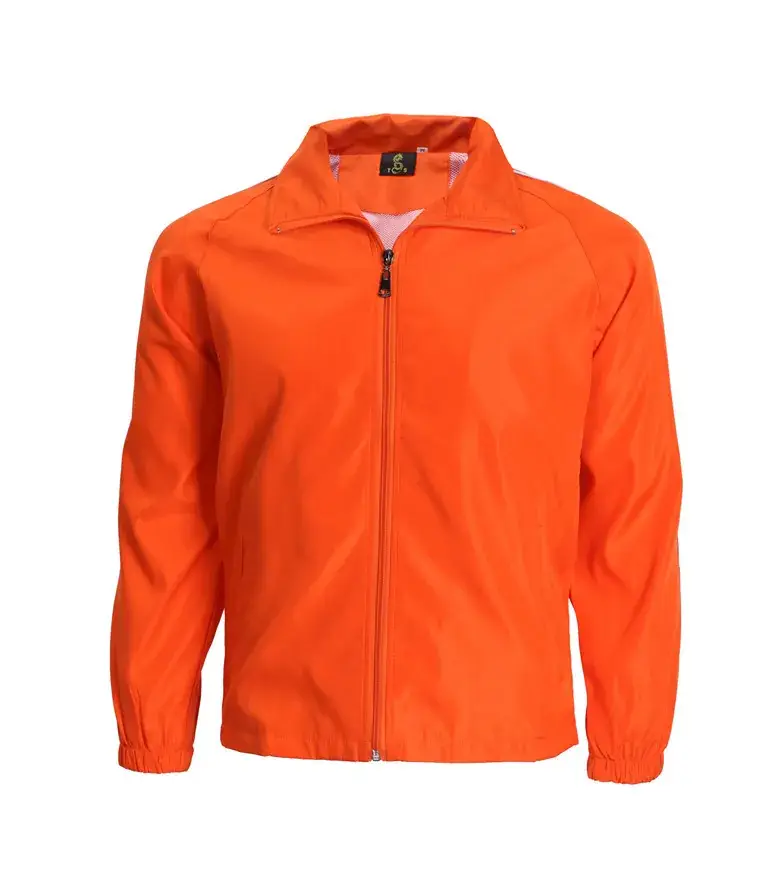 Orange Full-Zip Jacket for Men - Image 9