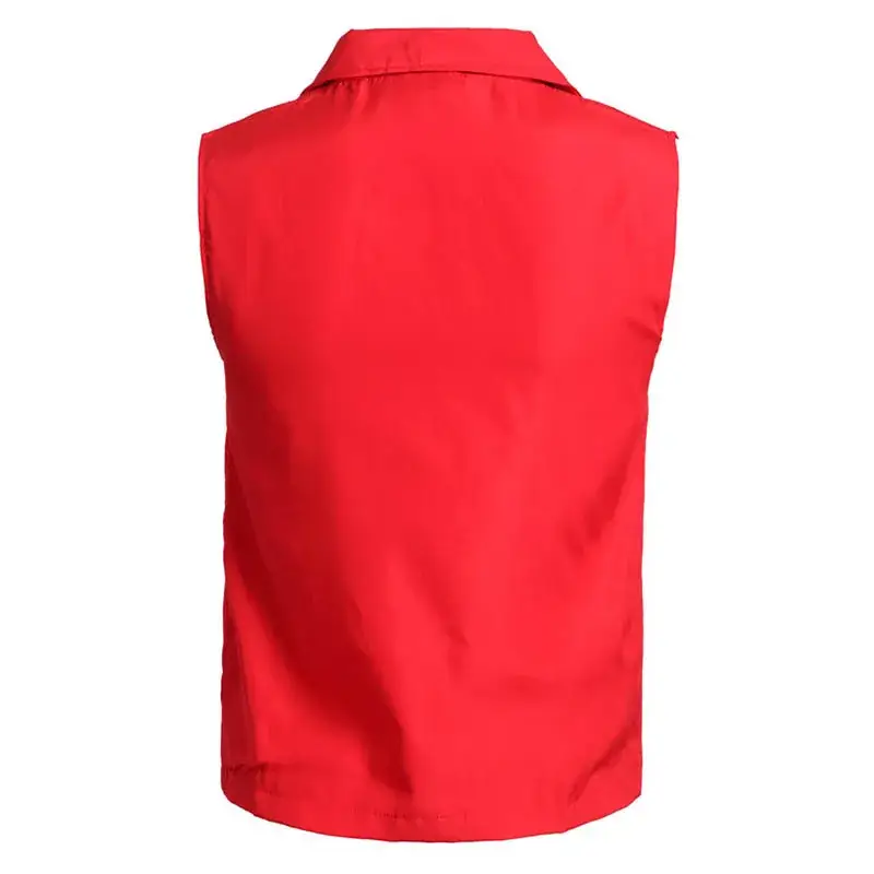 Neoprene Vest Neon Full Zip Vest Red - Image 15