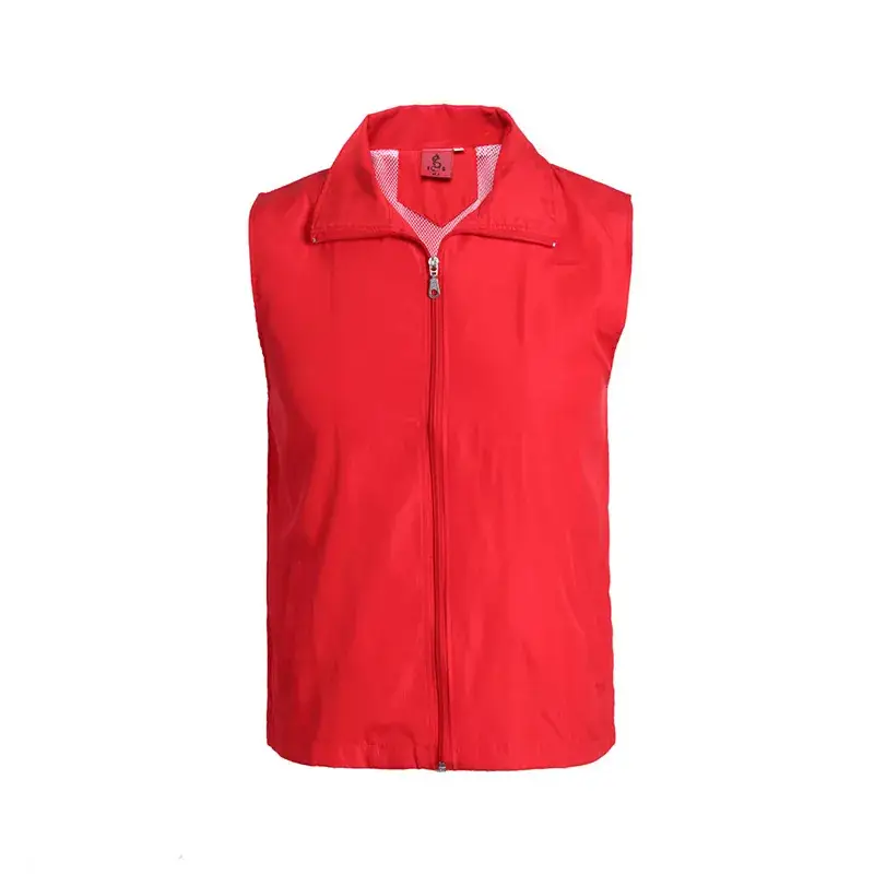 Neoprene Vest Neon Full Zip Vest Red - Image 2