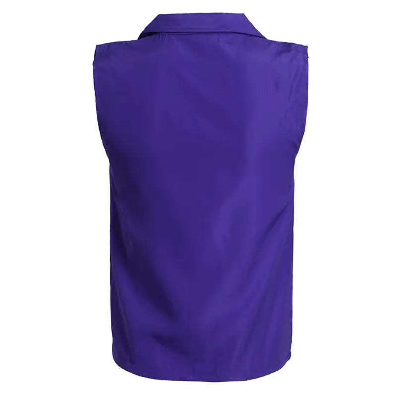 Purple Full Zip Vest for Men - Image 16