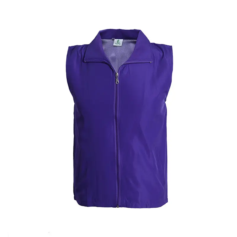 Purple Full Zip Vest for Men - Image 4