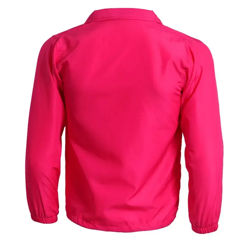 Red Full-Zip Windbreaker Jacket for Men - Image 15