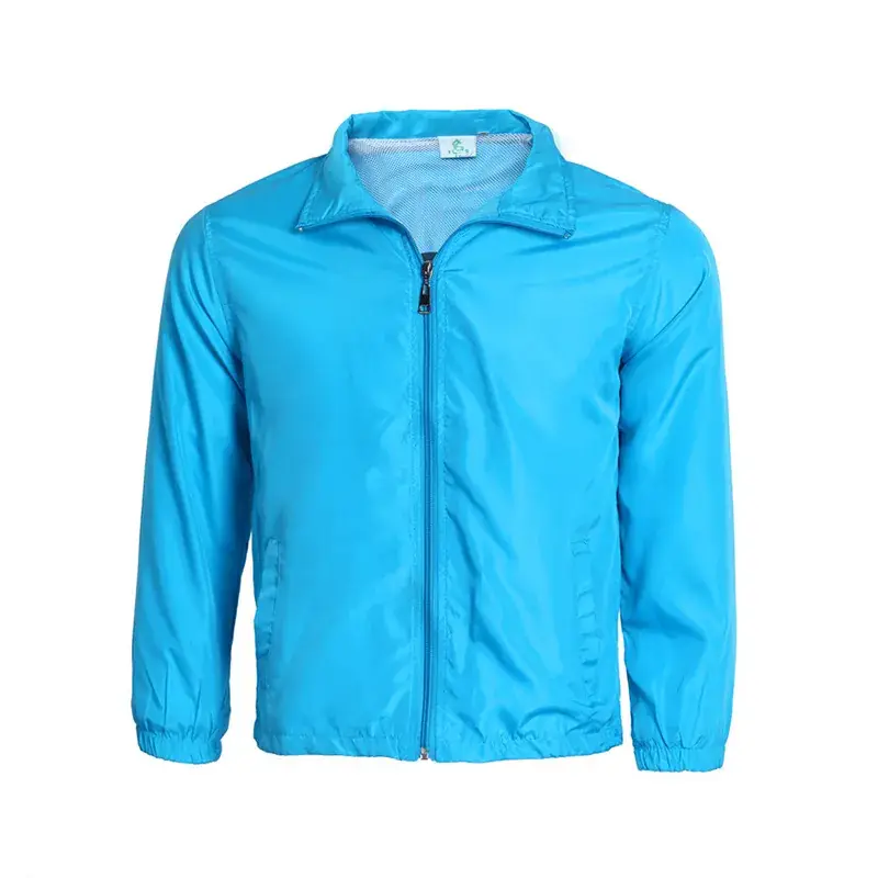 Red Full-Zip Windbreaker Jacket for Men - Image 10