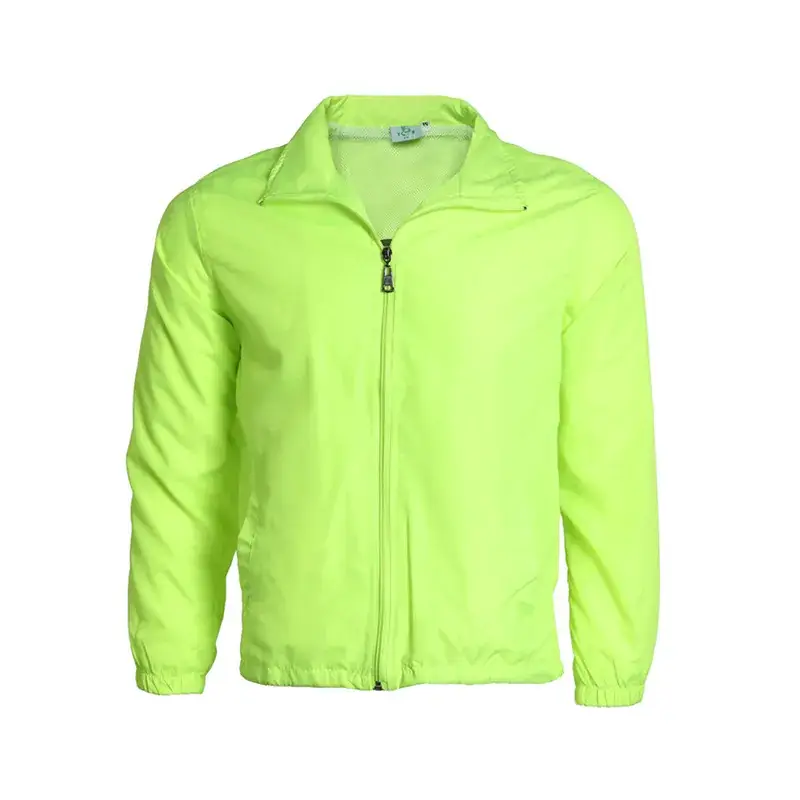 Red Full-Zip Windbreaker Jacket for Men - Image 6