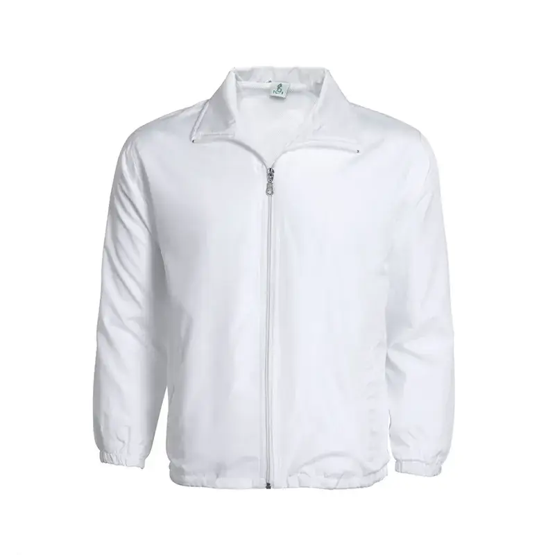 Red Full-Zip Windbreaker Jacket for Men - Image 9