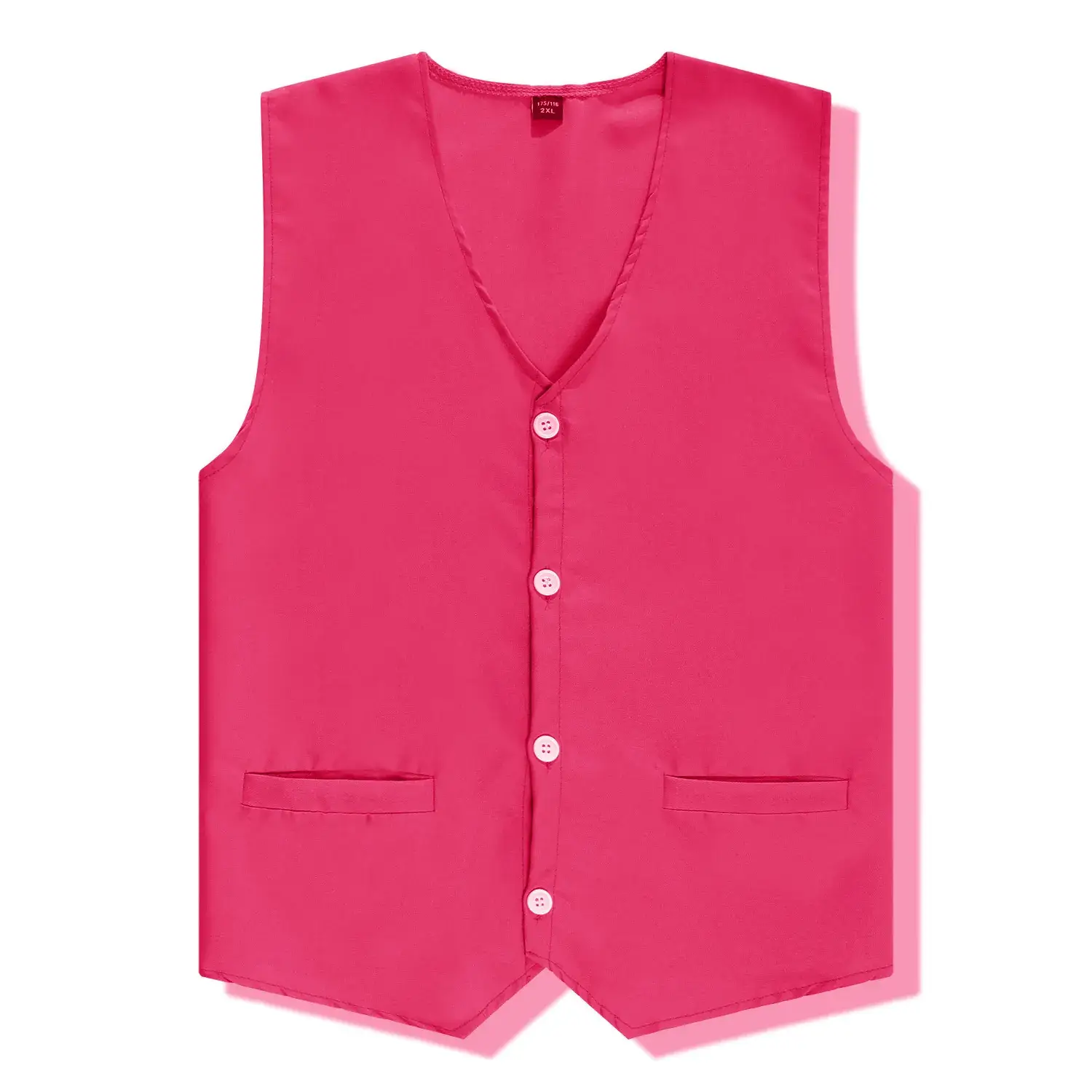 Men's White Single Breasted Vest for Men - Image 16