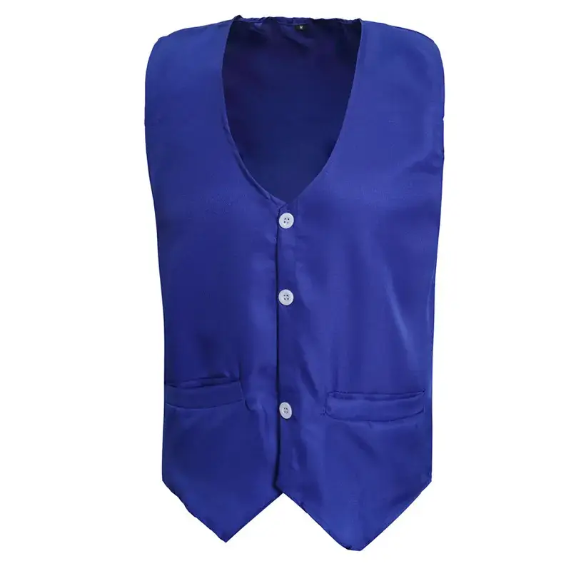 Men's White Single Breasted Vest for Men - Image 4