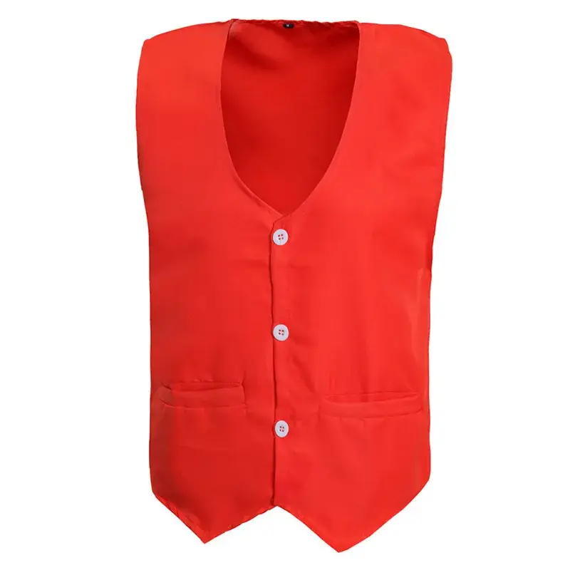 Men's White Single Breasted Vest for Men - Image 6