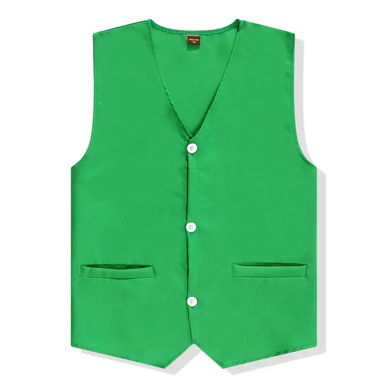 Men's White Single Breasted Vest for Men - Image 9