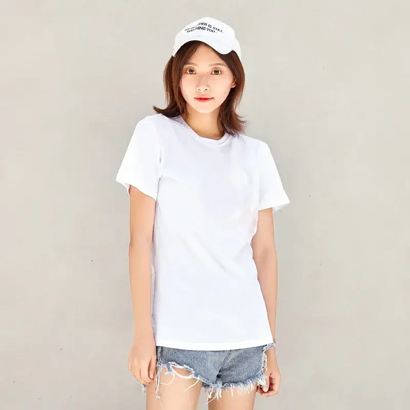 Women Cotton T-Shirt Navy Blue Half Sleeve Summer Wear