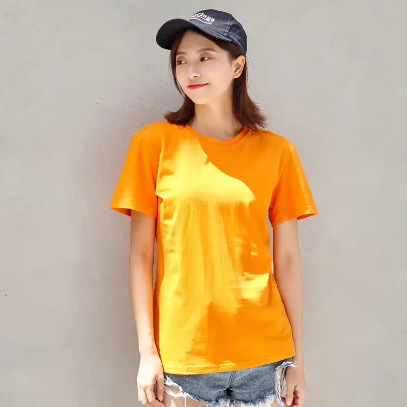 Women Cotton T-Shirt Navy Blue Half Sleeve Summer Wear