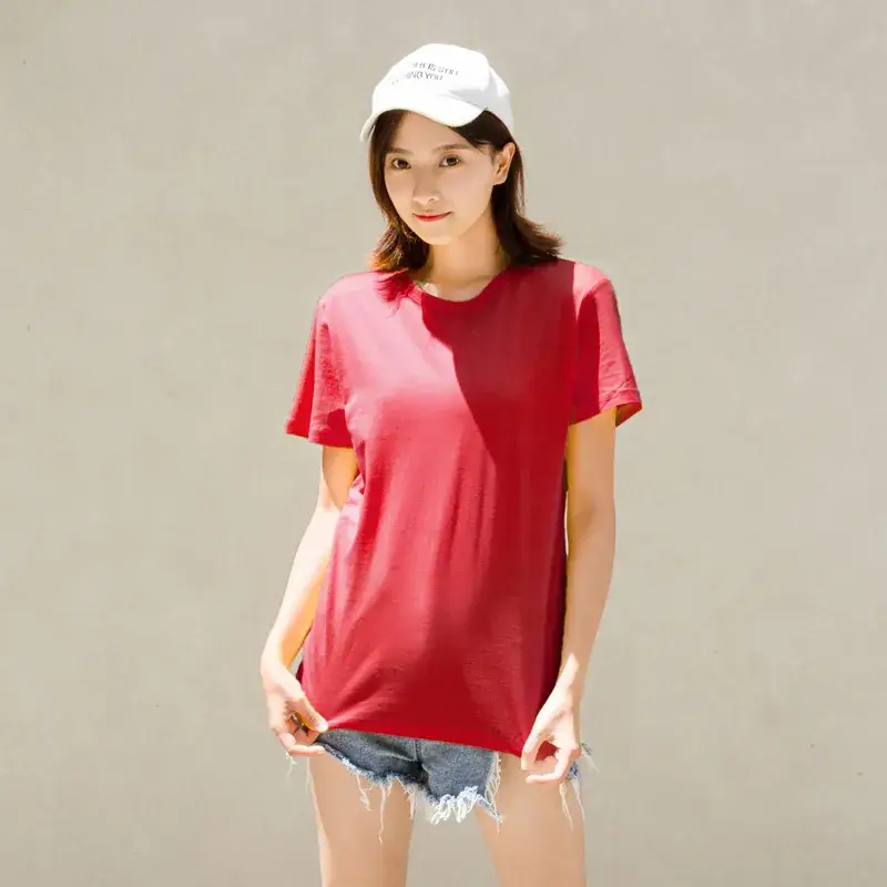 Women Cotton T-Shirt Navy Blue Half Sleeve Summer Wear