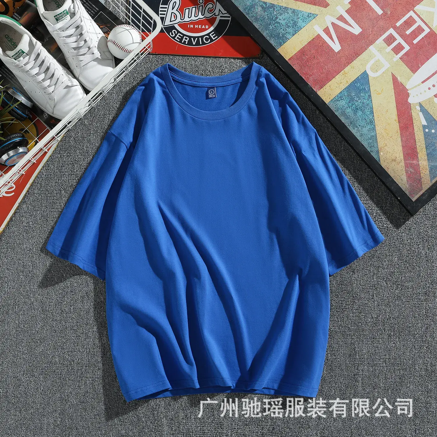 Women Cotton T-Shirt Navy Blue Half Sleeve Summer Wear