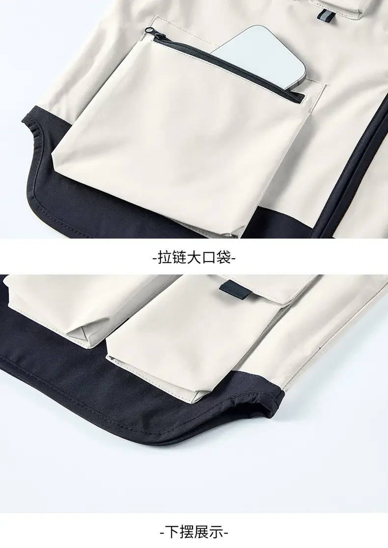 Pink Multi-Pocket Vest for Volunteers & Catering Staff — feature 21
