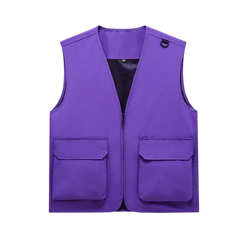 Pink Multi-Pocket Vest for Volunteers & Catering Staff - Image 2