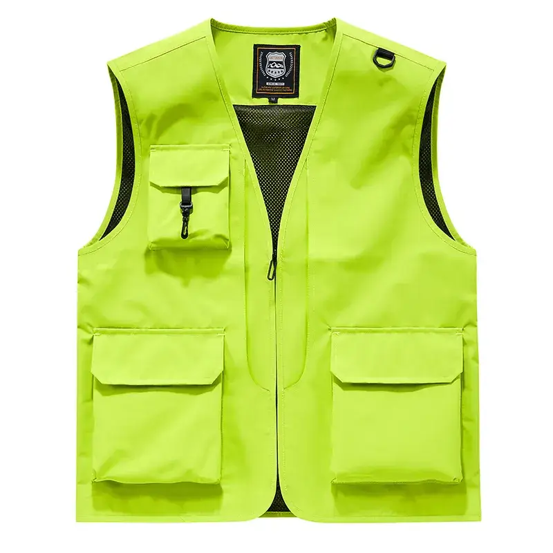 Pink Multi-Pocket Vest for Volunteers & Catering Staff - Image 36