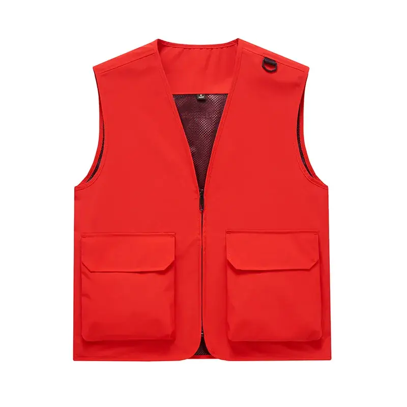 Pink Multi-Pocket Vest for Volunteers & Catering Staff - Image 4