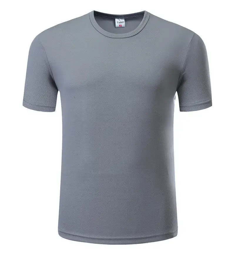 Men Blue Cotton Crewneck T-Shirt Short Sleeve Menswear - Image 3
