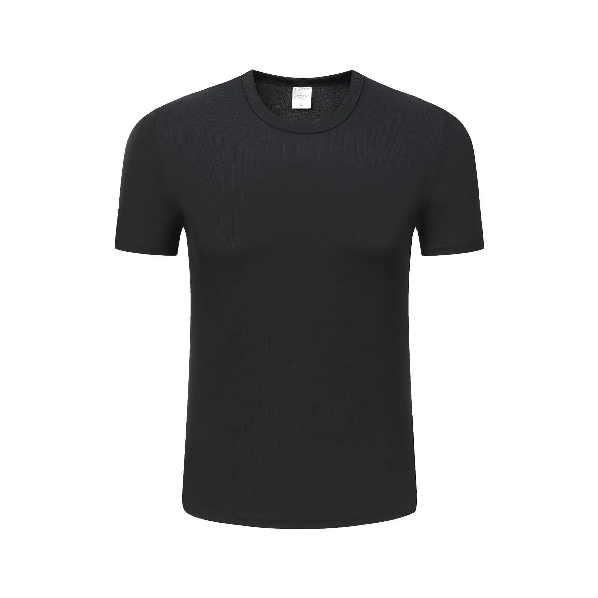 Men Blue Cotton Crewneck T-Shirt Short Sleeve Menswear - Image 4