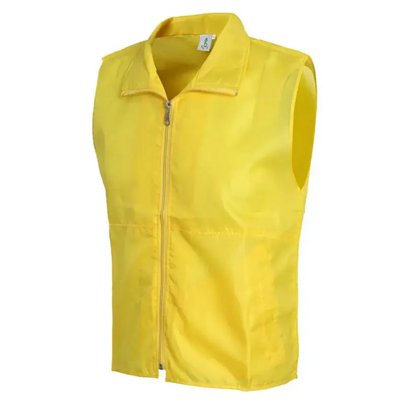 Waterproof Sleeveless Vest for Men Yellow