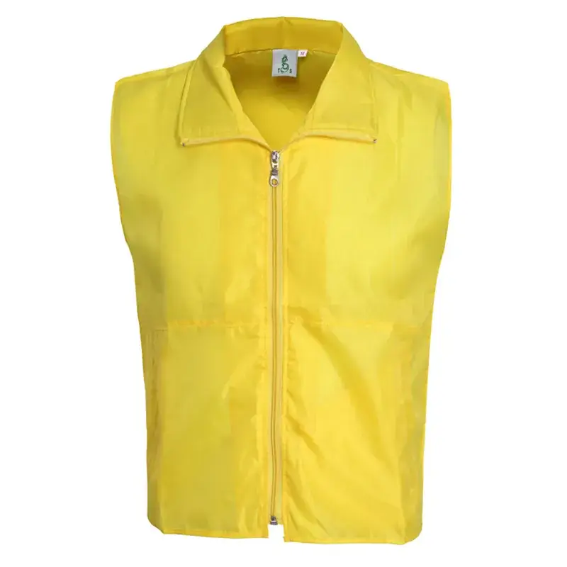 Waterproof Sleeveless Vest for Men Yellow