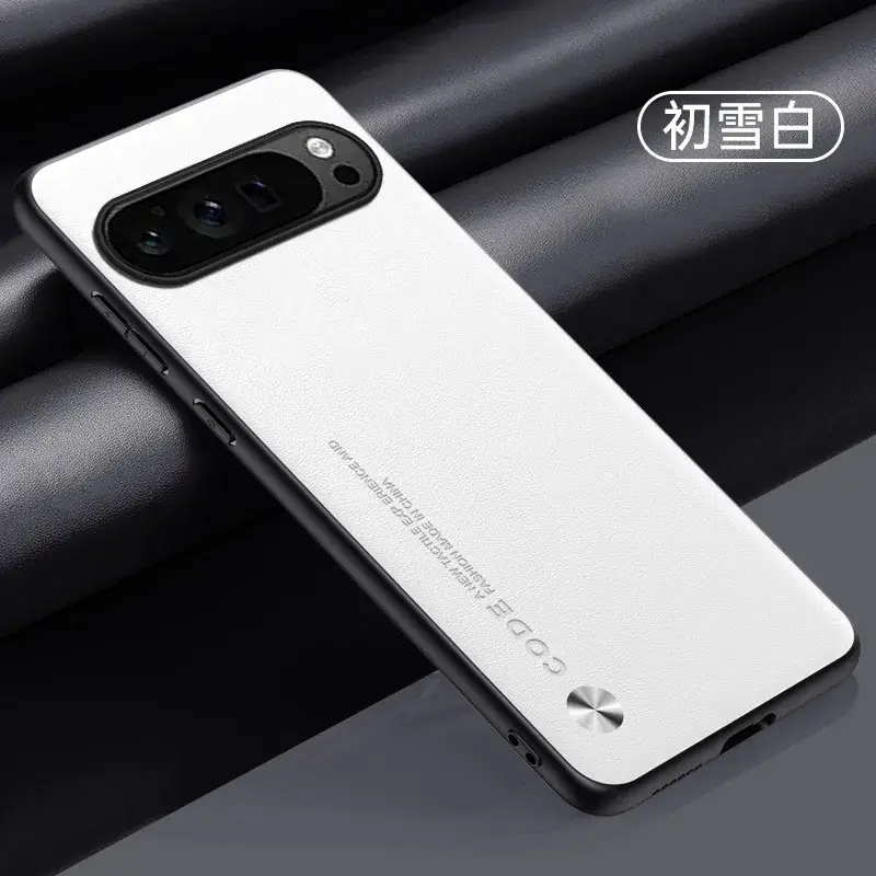 Pixel10 Pro Pure Leather Blue Mobile Case XL