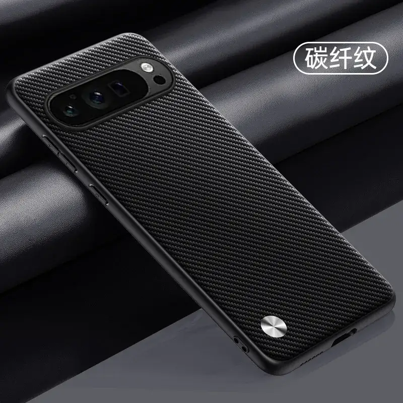 Pixel10 Pro Pure Leather Blue Mobile Case XL