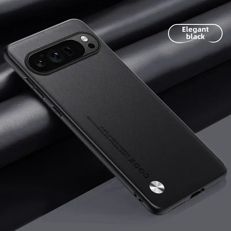 Pixel10 Pro Pure Leather Blue Mobile Case XL