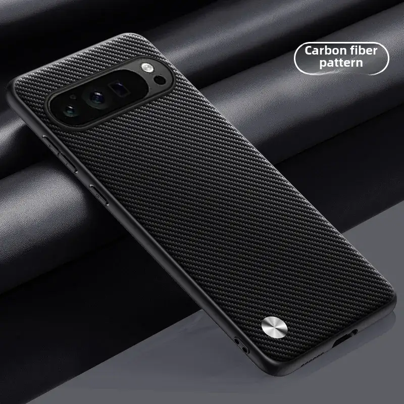 Pixel10 Pro Pure Leather Blue Mobile Case XL