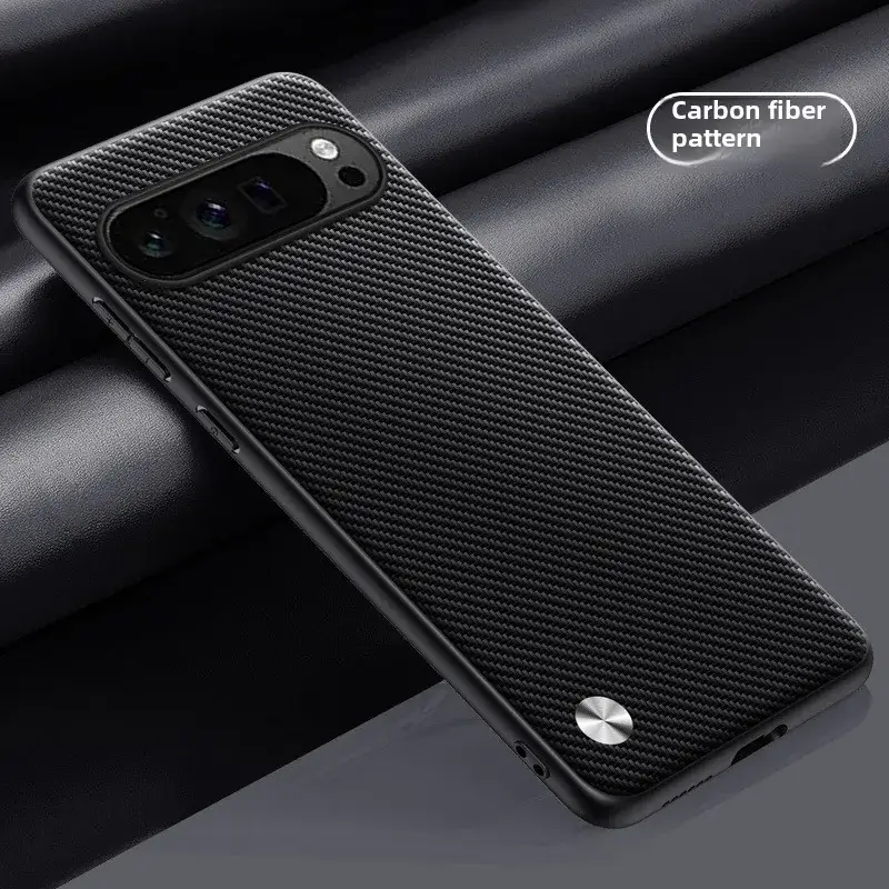 Pixel10 Pro Pure Leather Blue Mobile Case XL