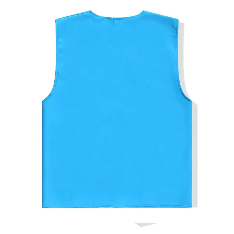 Men Sleeveless Button Vest Navy Blue - Image 11