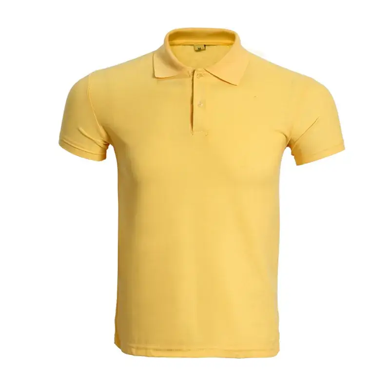 Yellow Polo T-Shirt for Men Casual Wear - Image 2