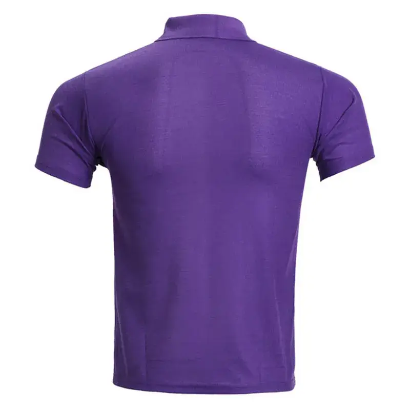 Men's Black Polo T-Shirt Short Sleeve Work Wear - Image 16