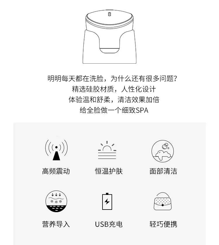 Ultrasonic Facial Cleanser for Skin Purification — feature 6
